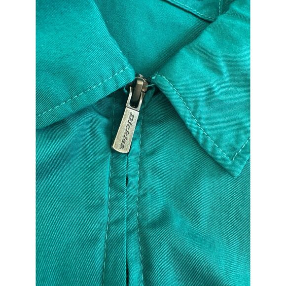 Dickies Short Sleeve Romper Vale Shortalls Teal Blue Playsuit size Small - Picture 10 of 10